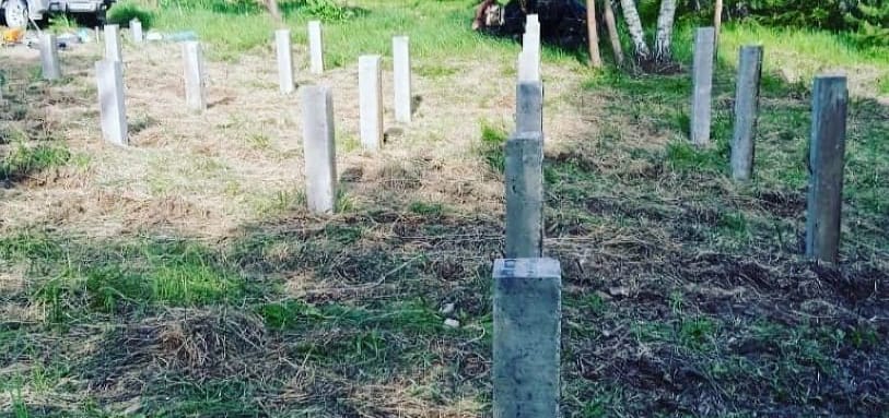 Фундамент на забивных ЖБ сваях