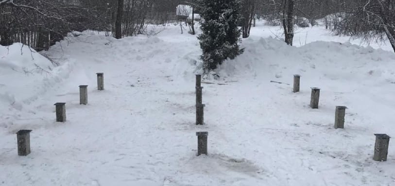Фундамент на забивных ЖБ сваях