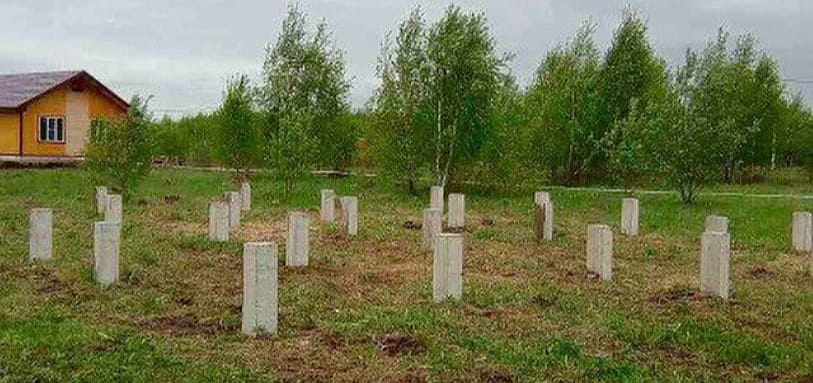 Фундамент на забивных ЖБ сваях
