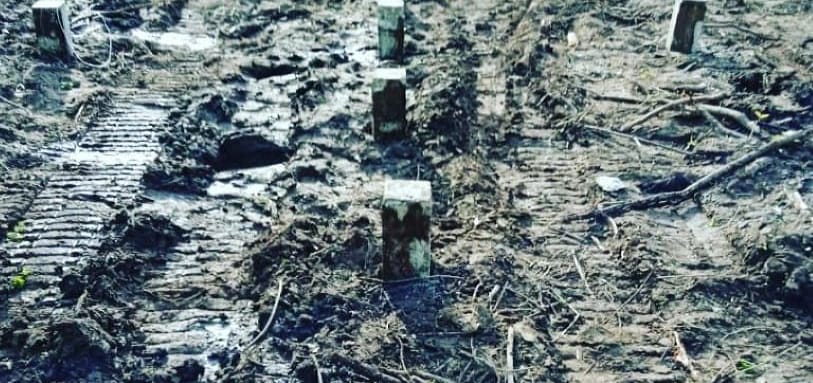 Фундамент на забивных ЖБ сваях